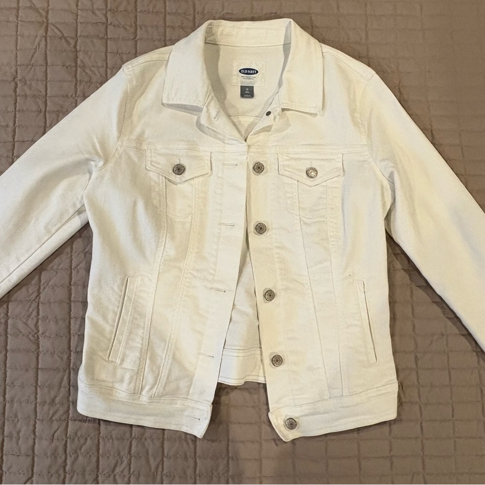 Old Navy Cream Denim Jacket